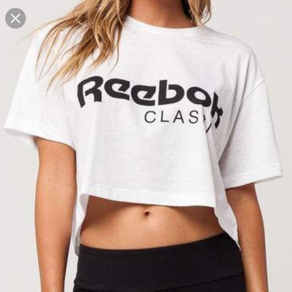 Reebok Classic White Crop Top
